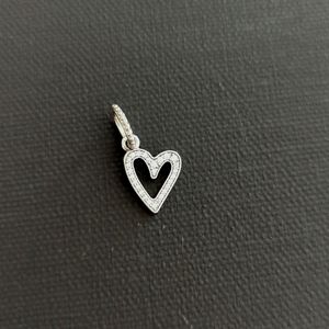 Authentic Sterling Silver Pandora charm Freehand Heart